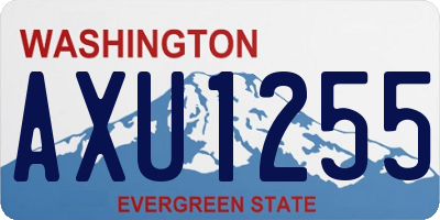 WA license plate AXU1255