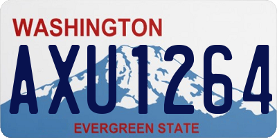 WA license plate AXU1264