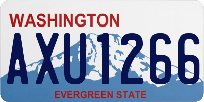 WA license plate AXU1266