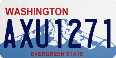 WA license plate AXU1271