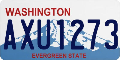 WA license plate AXU1273