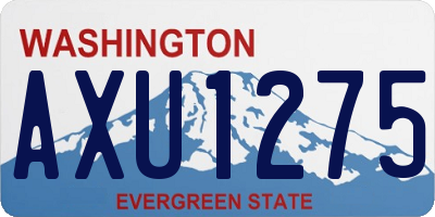 WA license plate AXU1275