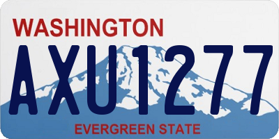 WA license plate AXU1277