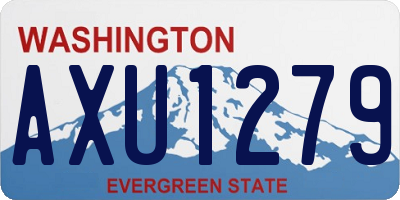 WA license plate AXU1279