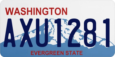 WA license plate AXU1281