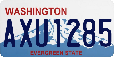 WA license plate AXU1285