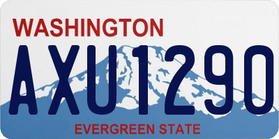 WA license plate AXU1290