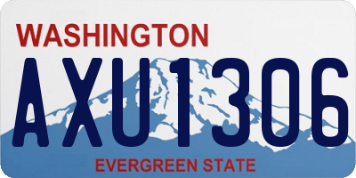 WA license plate AXU1306