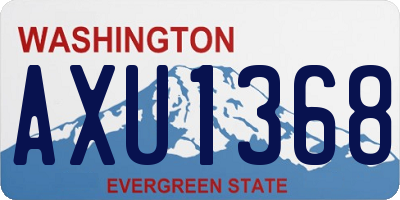 WA license plate AXU1368