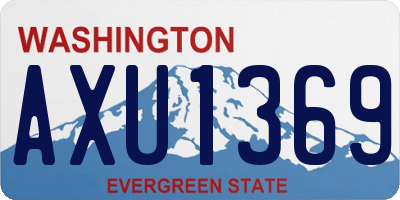 WA license plate AXU1369