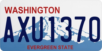 WA license plate AXU1370