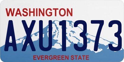WA license plate AXU1373