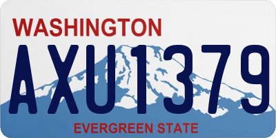 WA license plate AXU1379