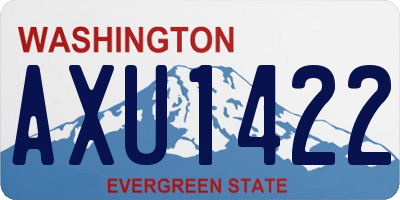 WA license plate AXU1422