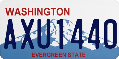 WA license plate AXU1440