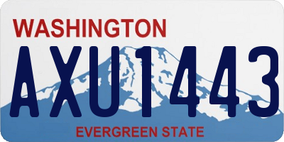 WA license plate AXU1443