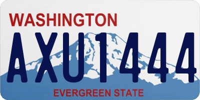 WA license plate AXU1444