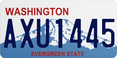 WA license plate AXU1445