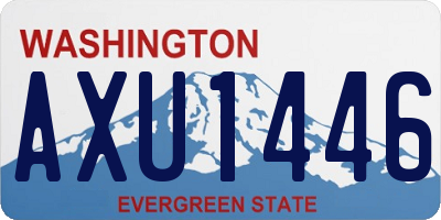 WA license plate AXU1446