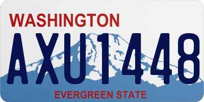 WA license plate AXU1448