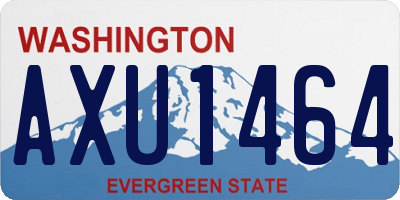 WA license plate AXU1464