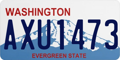 WA license plate AXU1473