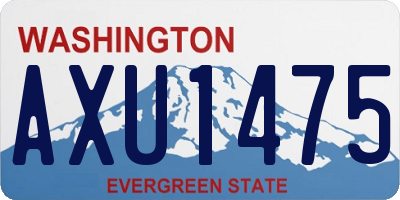 WA license plate AXU1475