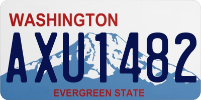 WA license plate AXU1482