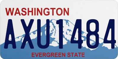 WA license plate AXU1484