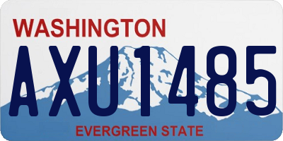 WA license plate AXU1485