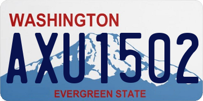 WA license plate AXU1502