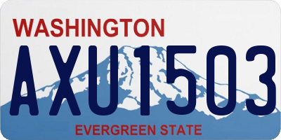 WA license plate AXU1503