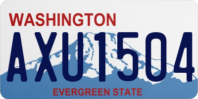 WA license plate AXU1504