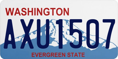 WA license plate AXU1507