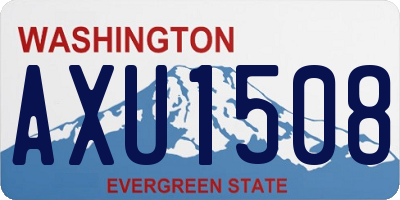 WA license plate AXU1508