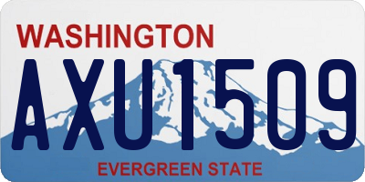 WA license plate AXU1509