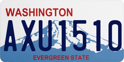 WA license plate AXU1510