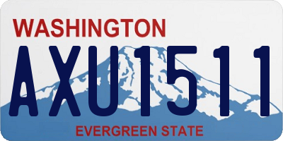 WA license plate AXU1511