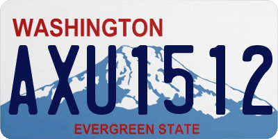 WA license plate AXU1512