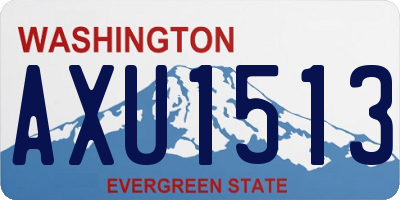 WA license plate AXU1513