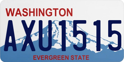 WA license plate AXU1515