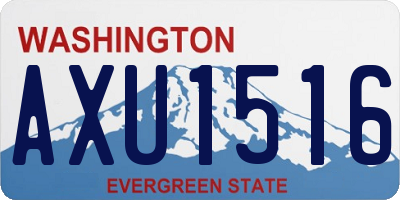 WA license plate AXU1516