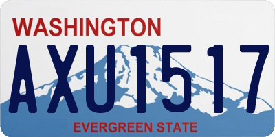 WA license plate AXU1517