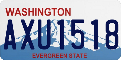 WA license plate AXU1518