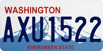 WA license plate AXU1522