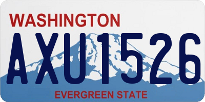 WA license plate AXU1526