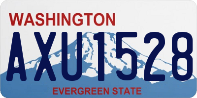 WA license plate AXU1528
