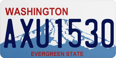 WA license plate AXU1530