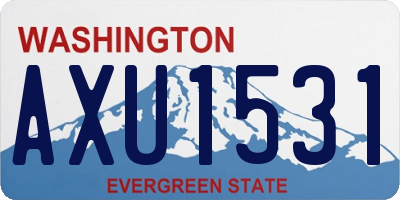 WA license plate AXU1531