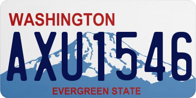 WA license plate AXU1546